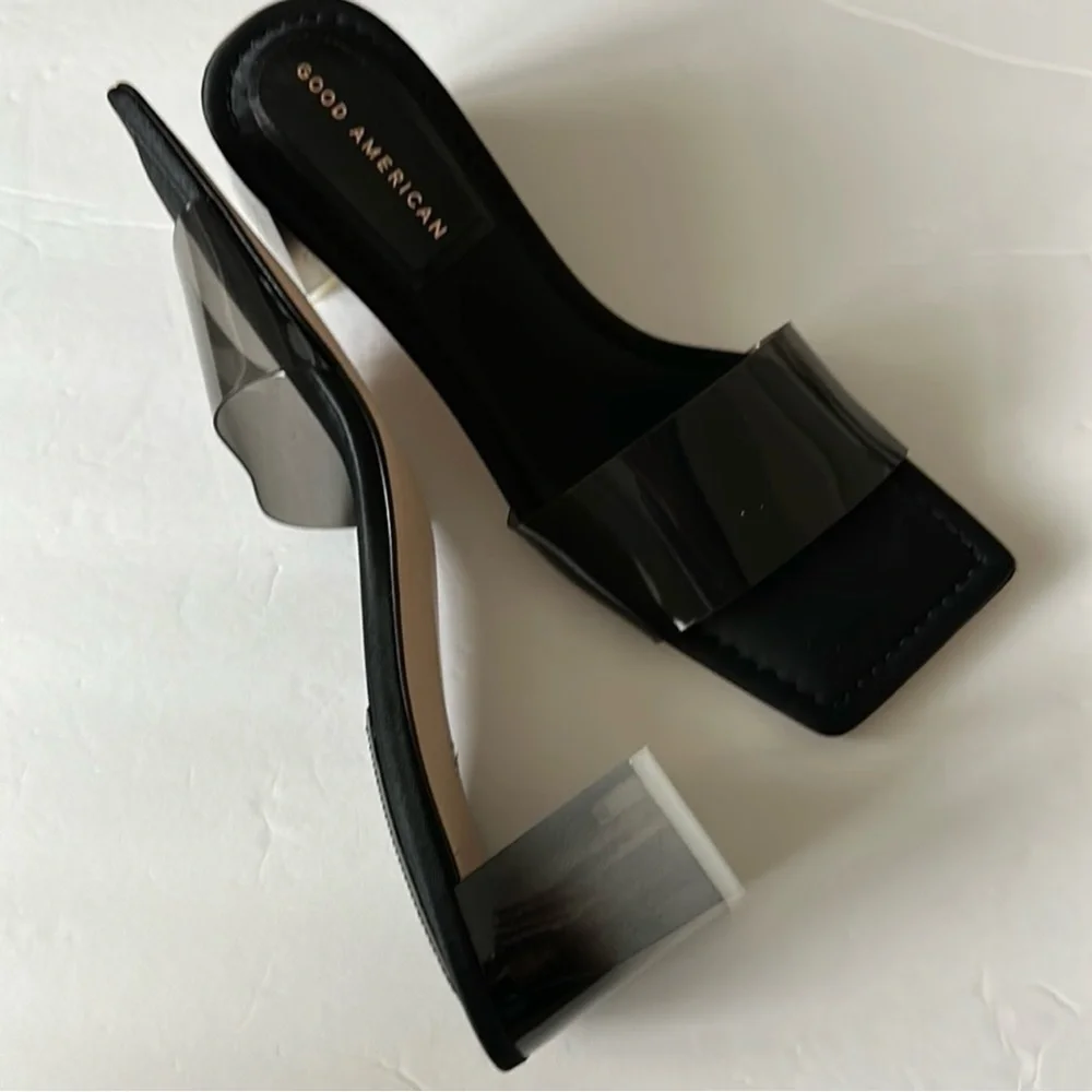 GOOD American Slides Ombre Heels Size 9 - Picture 4 of 11